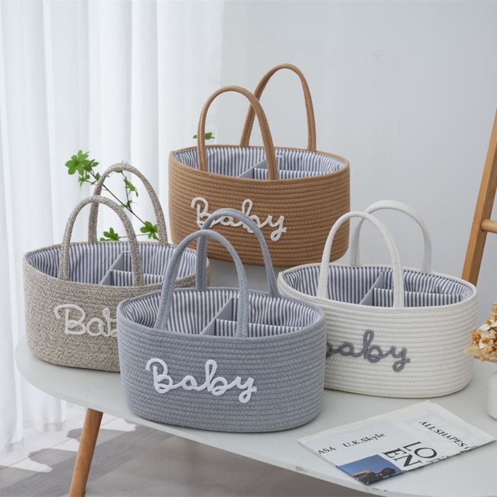 Baby Products Organiser - 대용량 아기 기저귀 정리함 휴대용 면로프