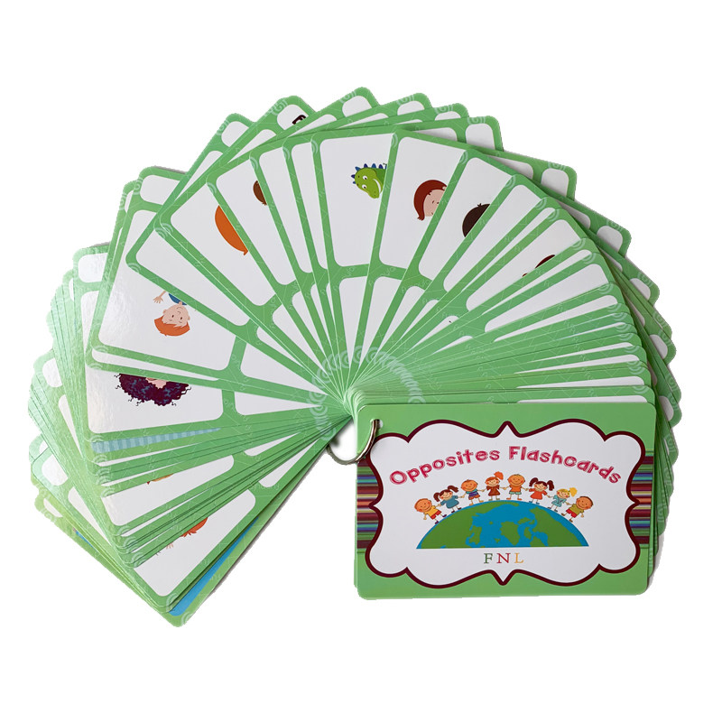 Baby Products China - 100가지 반대되는 단어 플래시 카드 영어