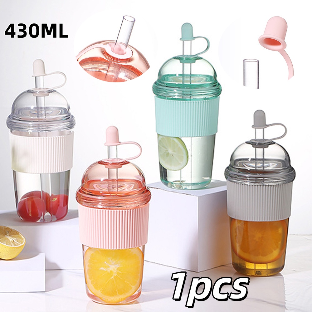 Portable Bottle Warmer - 1개 430ml 휴대용 플립 스트로우 컵