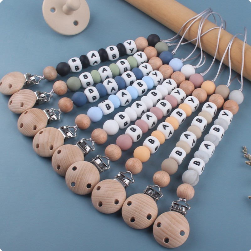 Baby Products Nipples - 이름 맞춤형 실리콘 젖꼭지 체인 아기