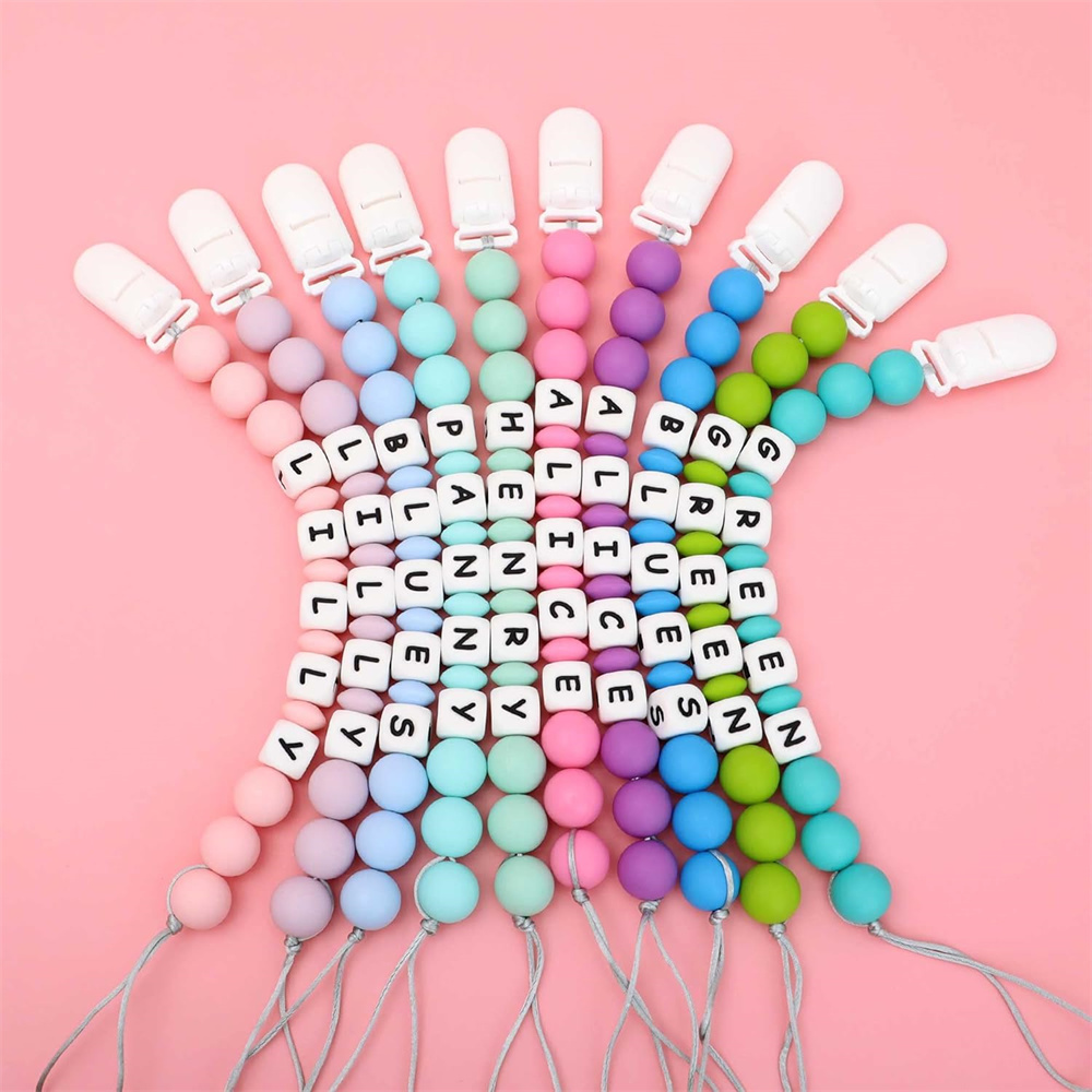 2pcs 아기 젖꼭지 홀더 맞춤형 이름 맞춤형 신생아  - Baby Products Nipples 리뷰 및 가격