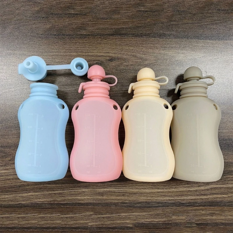 150ml 리필 가능 아기 보관 가방 실리콘 우유 죽  - Baby Products Organiser 리뷰 및 가격