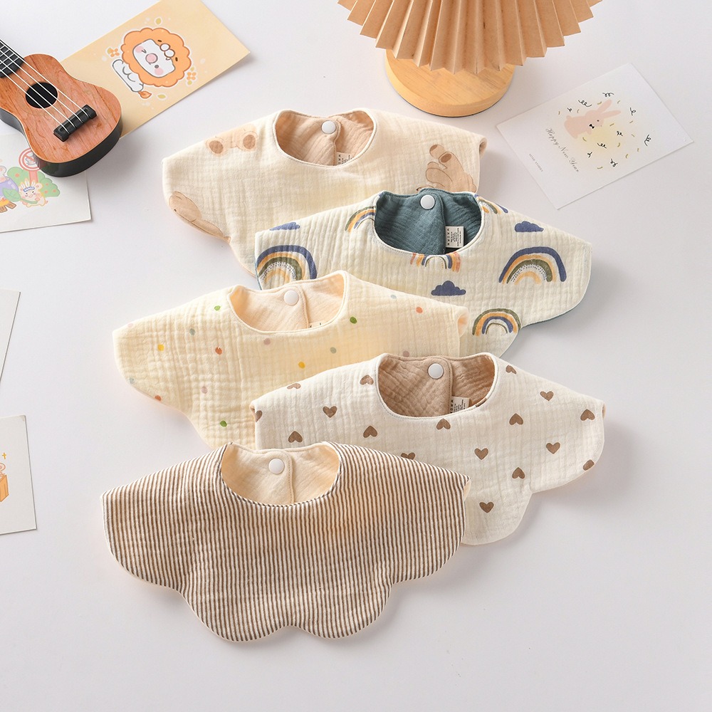 귀여운 양면 사용 가능한 아기 턱받이 순면 거즈 젖꼭지 - Baby Products Nipples 리뷰 및 가격