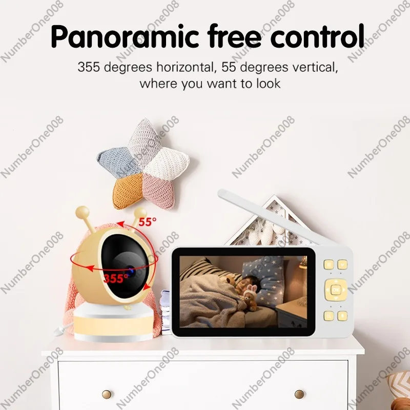 5인치 HD 베이비 모니터, 아기용 무선 야간 투시 카 - Wireless Baby Monitor 리뷰 및 가격