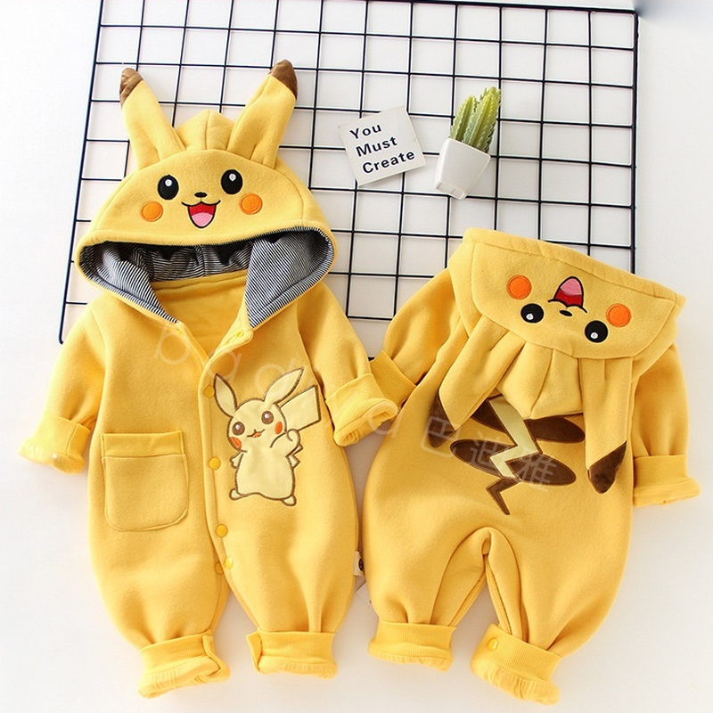 만화 포켓 몬스터 아기 잠옷 신생아 귀여운 겨울 긴팔  - Baby Products In Japan 리뷰 및 가격