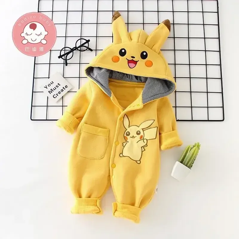 만화 포켓 몬스터 아기 잠옷 신생아 귀여운 겨울 긴팔  - Baby Products In Japan 리뷰 및 가격
