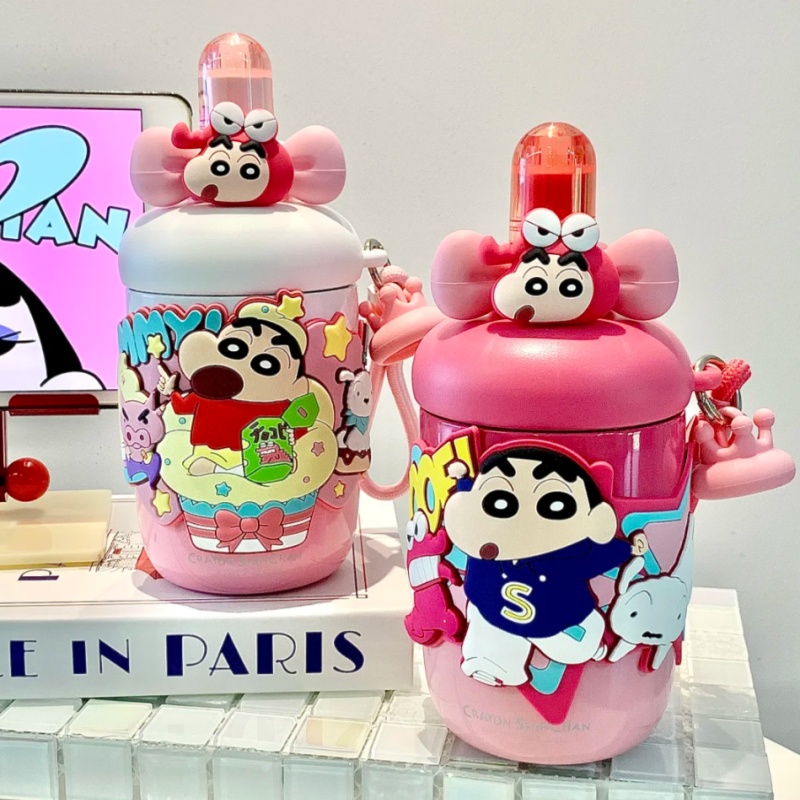 크레용신짱 빨대 보온컵 만화 귀여운 하이룩 보온병 애니 - Portable Bottle Warmer 리뷰 및 가격