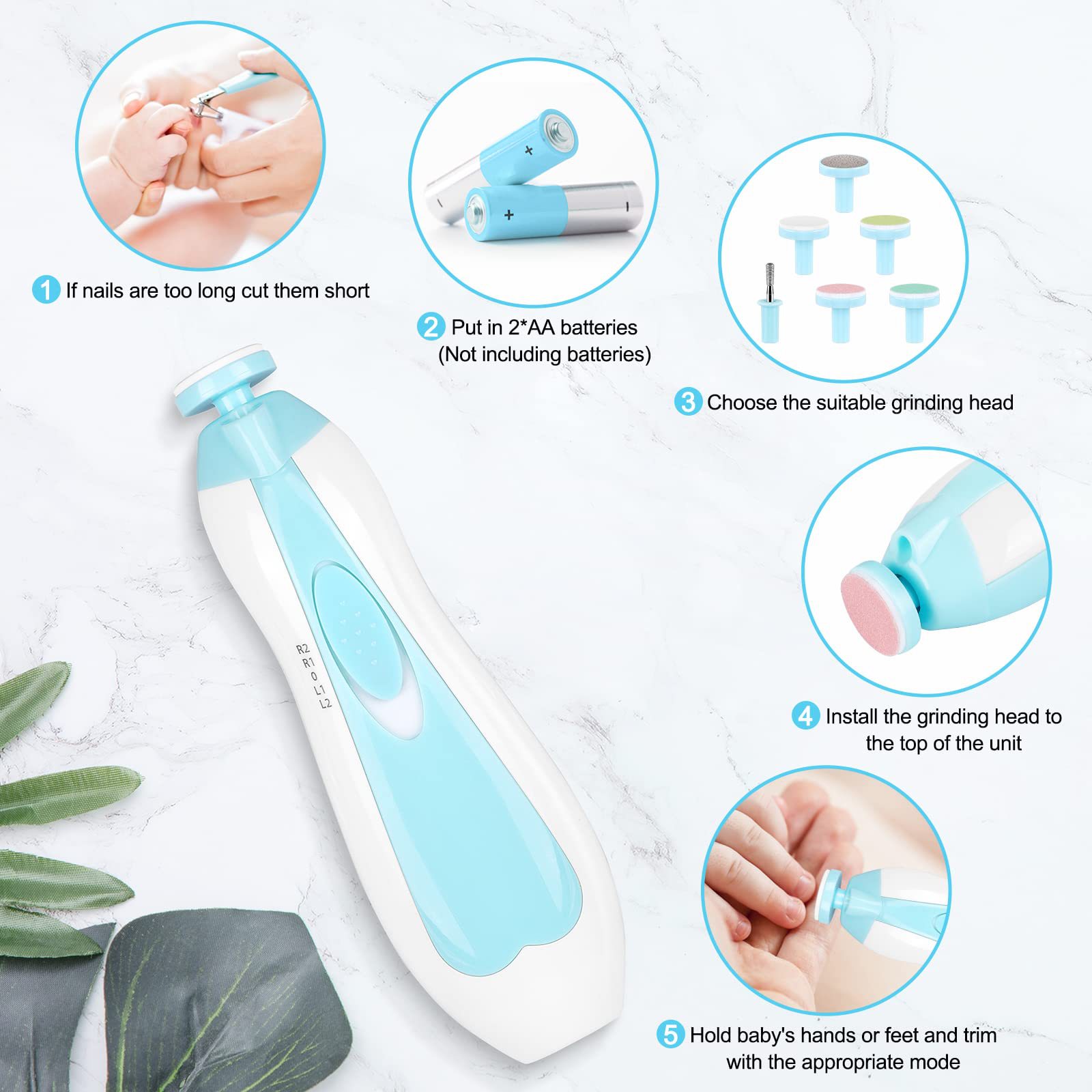 아기 전동 손톱깎이 유아 손톱 광택기 다기능 손톱깎이  - Baby Products Essentials 리뷰 및 가격