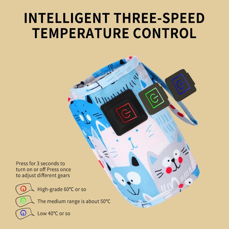 가정용 USB 우유 워머, 일정한 온도, 3 기어 조절 - Portable Bottle Warmer 리뷰 및 가격